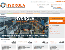 Tablet Screenshot of hydrola.fr